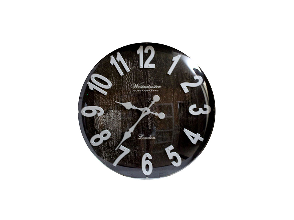 RELOJ CRISTAL NEGRO 50 CM. cod. 9100305