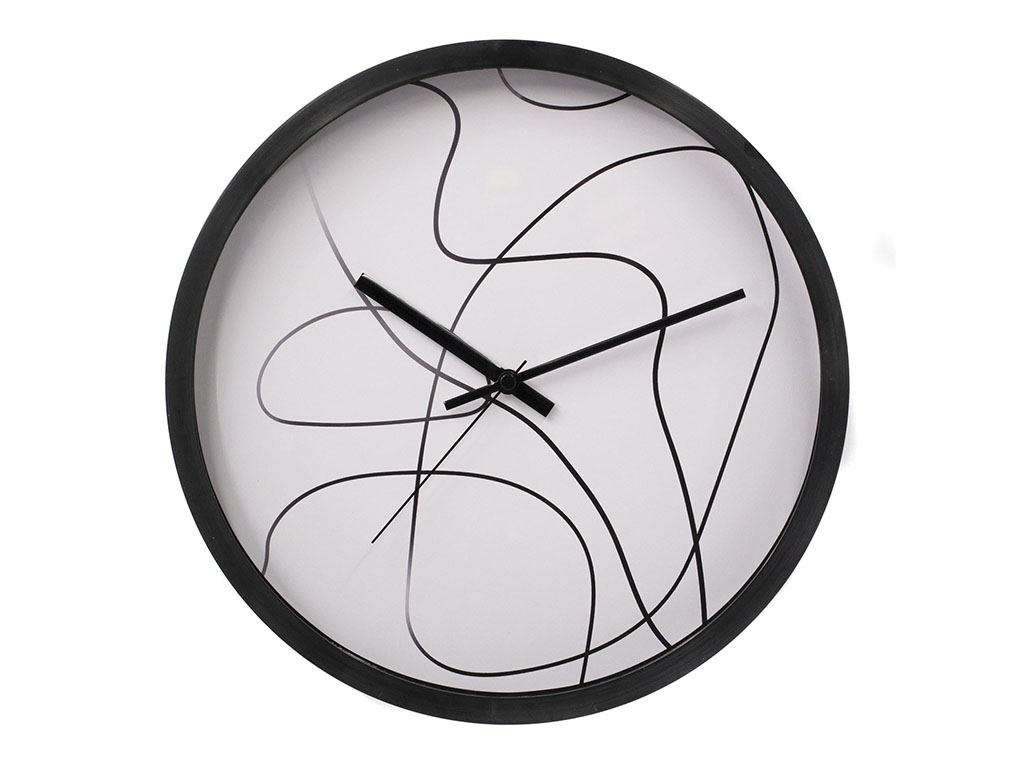 ABSTRACT CLOCK 30 CM. cod. 9100323