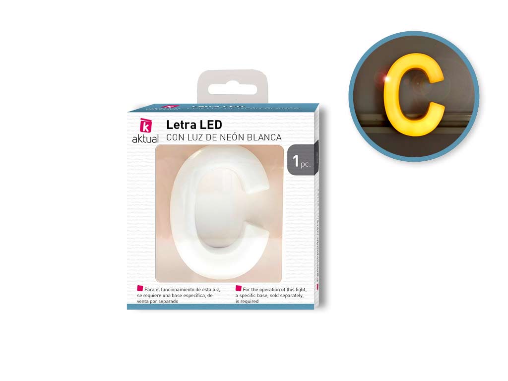 LETTERA NEON -C- cod. 9100328