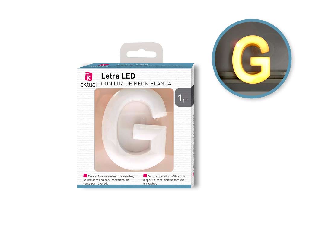 LETTRE NEON -G- cod. 9100332