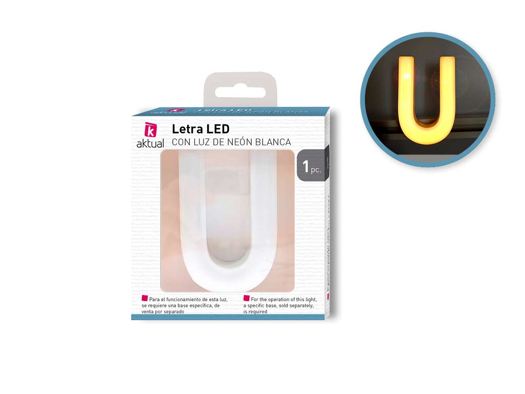 LETTRE NEON -U- cod. 9100346