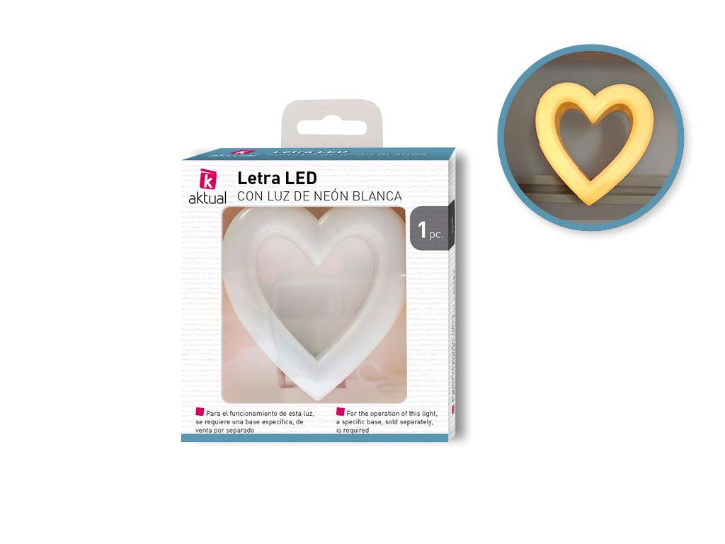 LETTERA NEON CUORE cod. 9100354