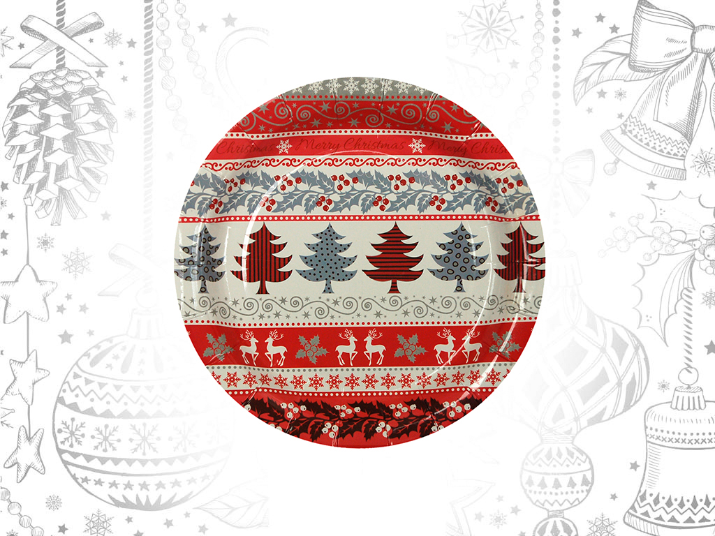 PACK 6 PIATTI NATALE cod. 9302263