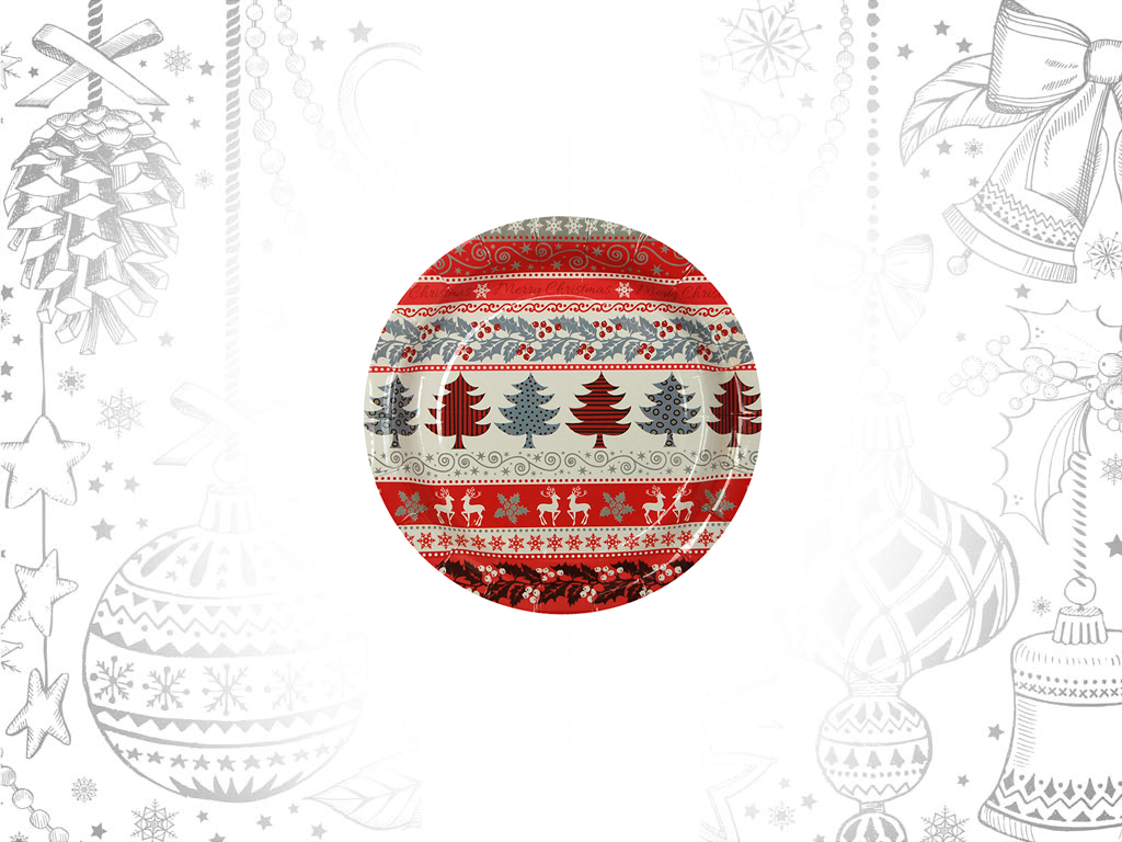 PACK 6 PRATOS DOCE NATAL cod. 9302264