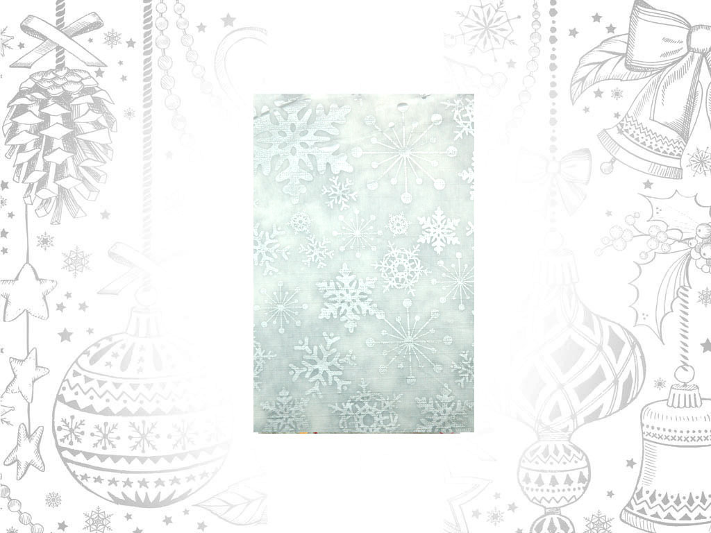 TABLECLOTH PE 132X178  SILVER SNOWFLAKES cod. 9302434