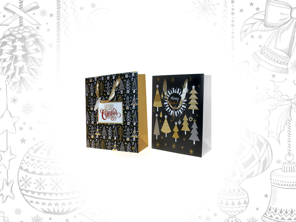 SACO PRESENTE PRETO ARVORE SORT-2 -S cod. 9303130