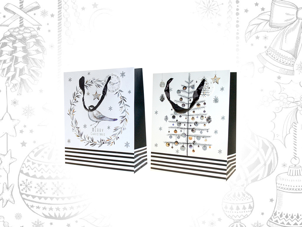 SACO PRESENTE CERVO/PASSARO -L cod. 9303143