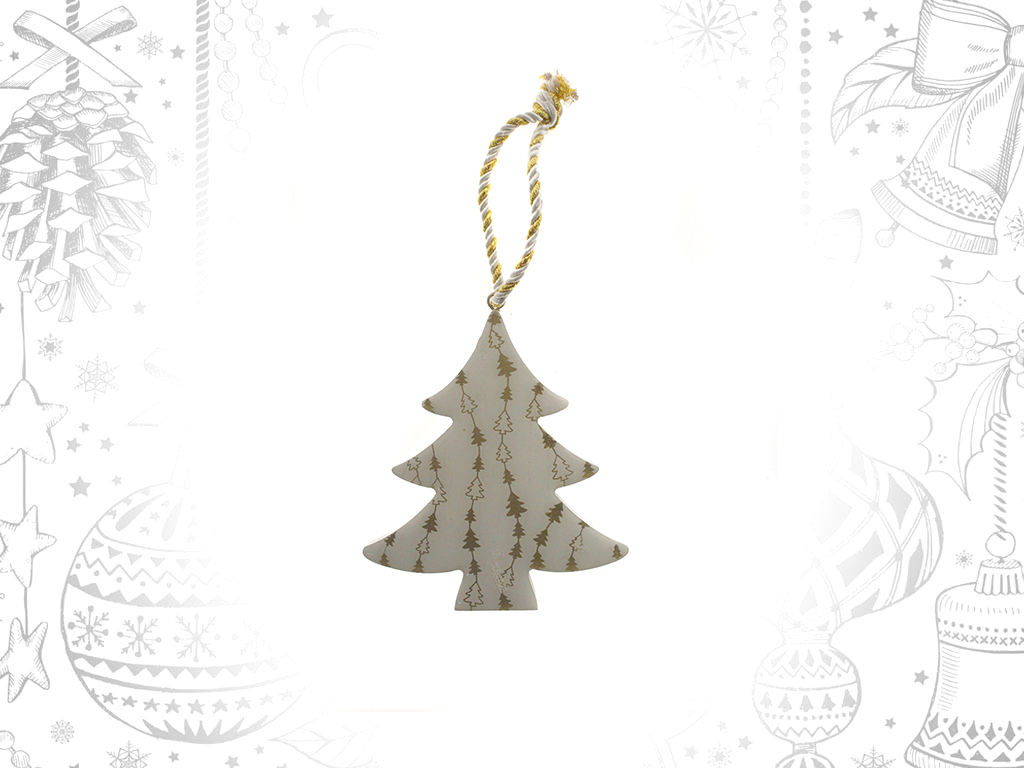 WHITE MARBLE TREE ORNAMENT cod. 9303946