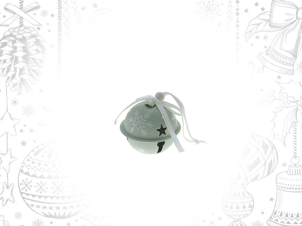 PENDENTIF BOULE CLOCHETTE VERT CLAIR cod. 9308001