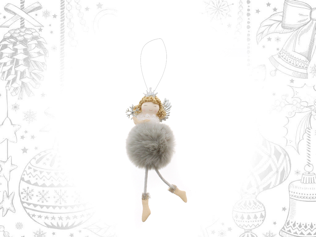 GIRL SNOWBALL FEET  HANGING GREY cod. 9308112