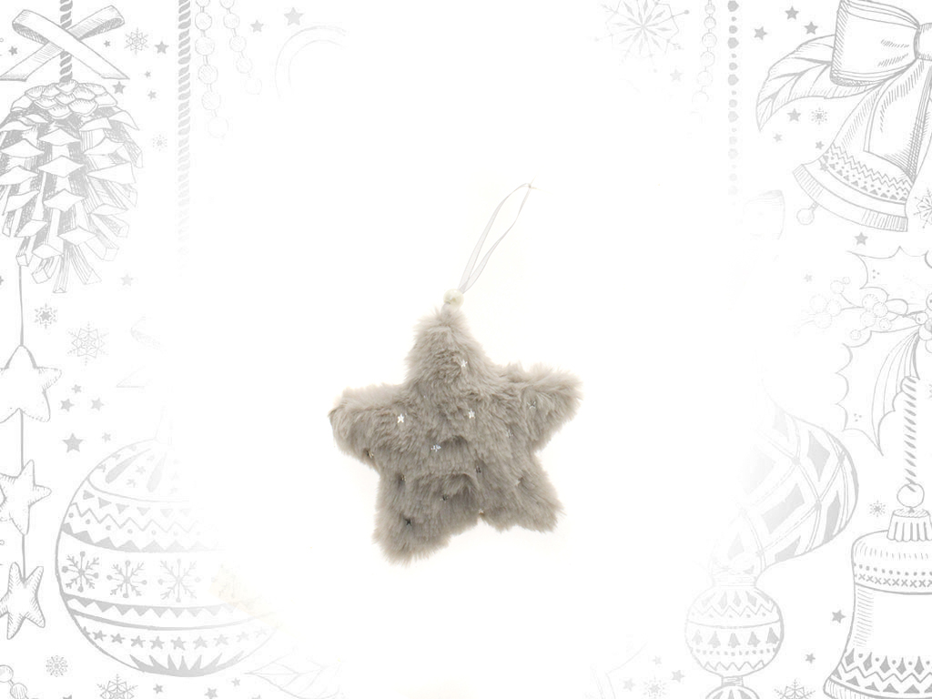 HANGING DECORATION STAR GREY cod. 9308164