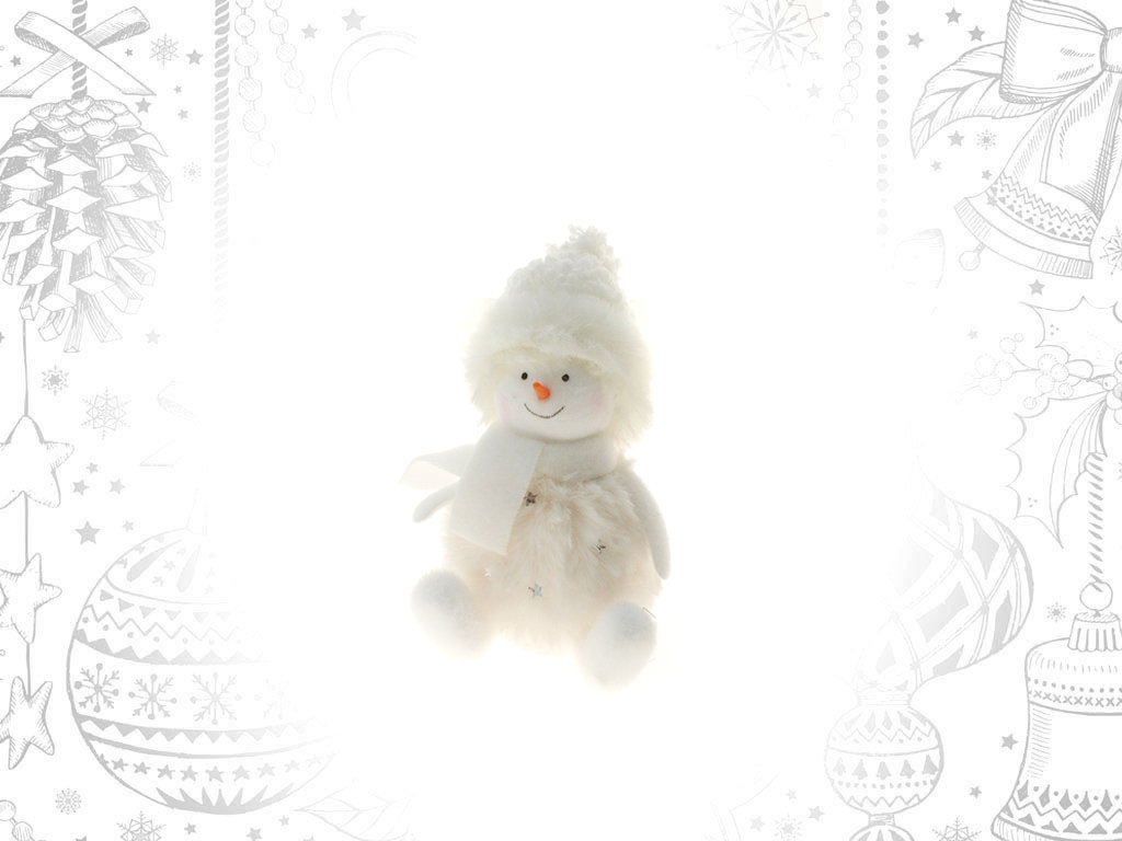 SNOWMAN WHITE SITTING SNOWMAN cod. 9308234