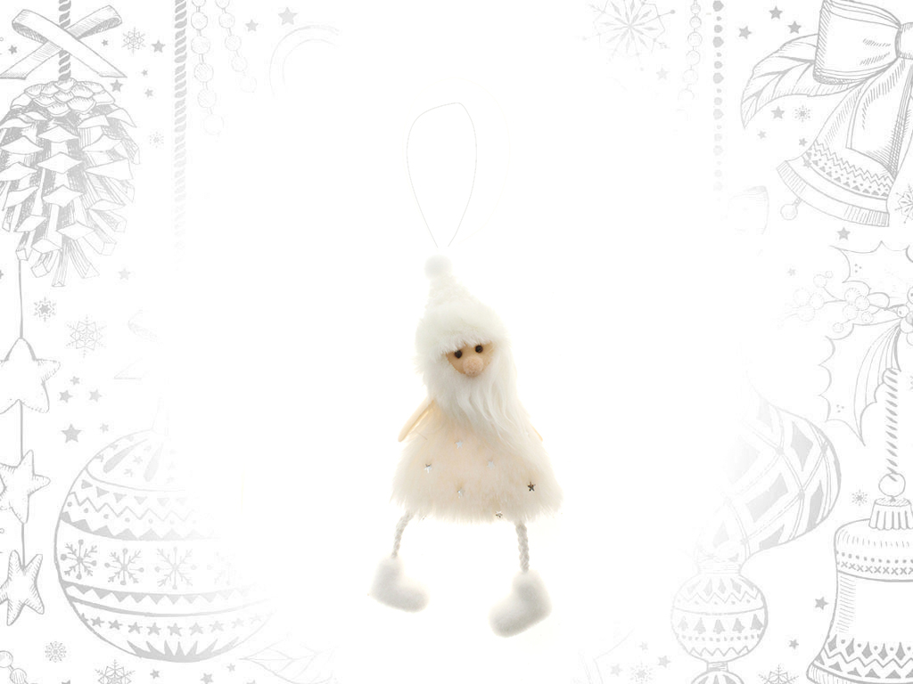 HANGING DECORATION SANTA WHITE cod. 9308322