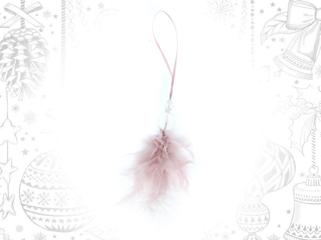 ORNEMENT PLUMES ROSE cod. 9308933