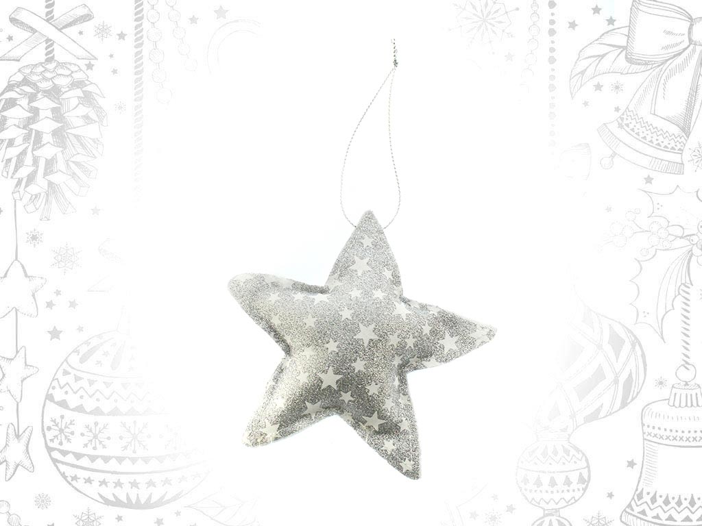 COLGANTE ESTRELLA PLATEADO cod. 9308962