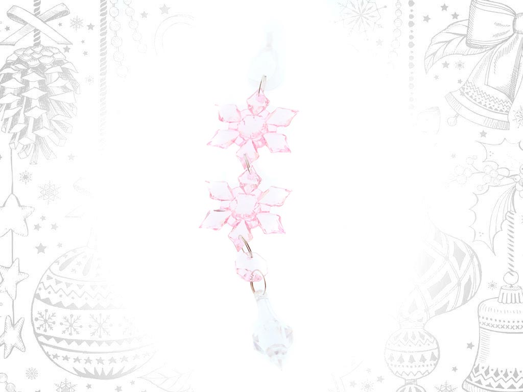 PINK SNOWFLAKE ORNAMENT cod. 9309045