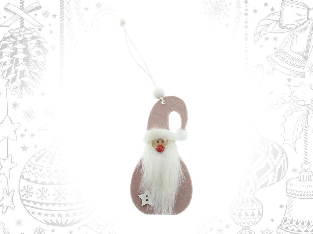 PINK SANTA ORNAMENT cod. 9309277