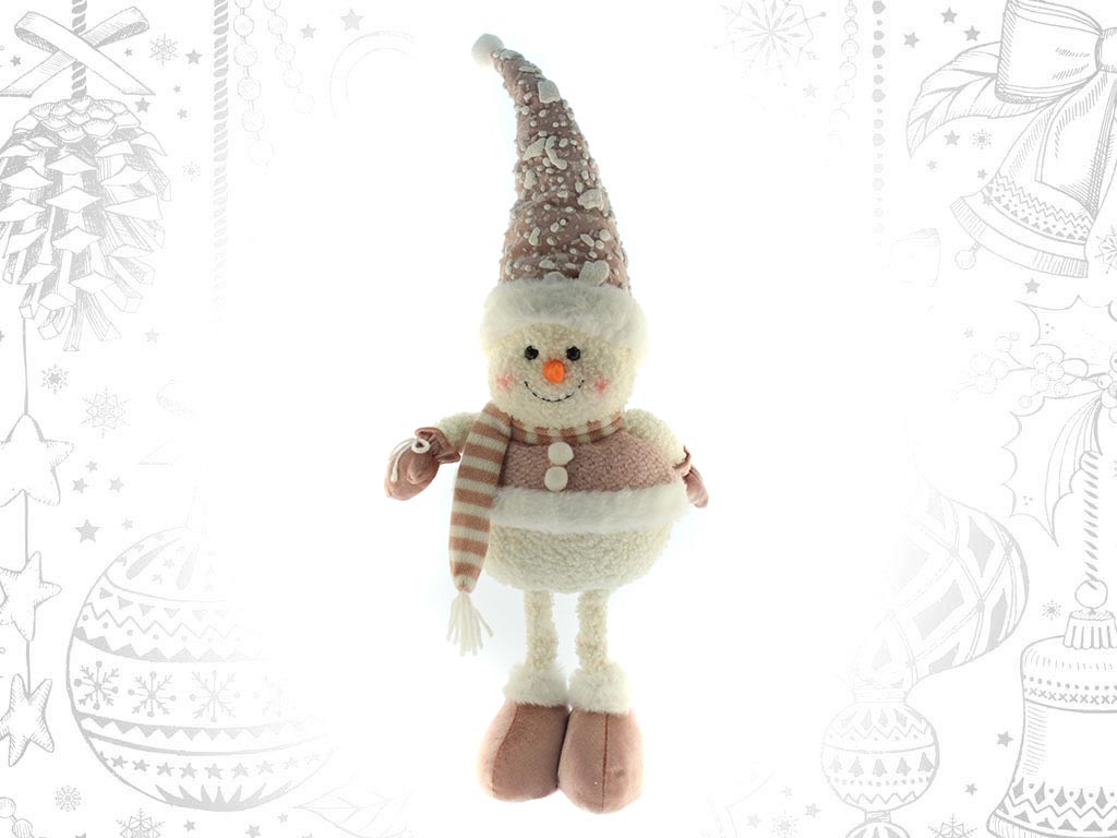 PINK HAT SNOWMAN STANDING cod. 9309488