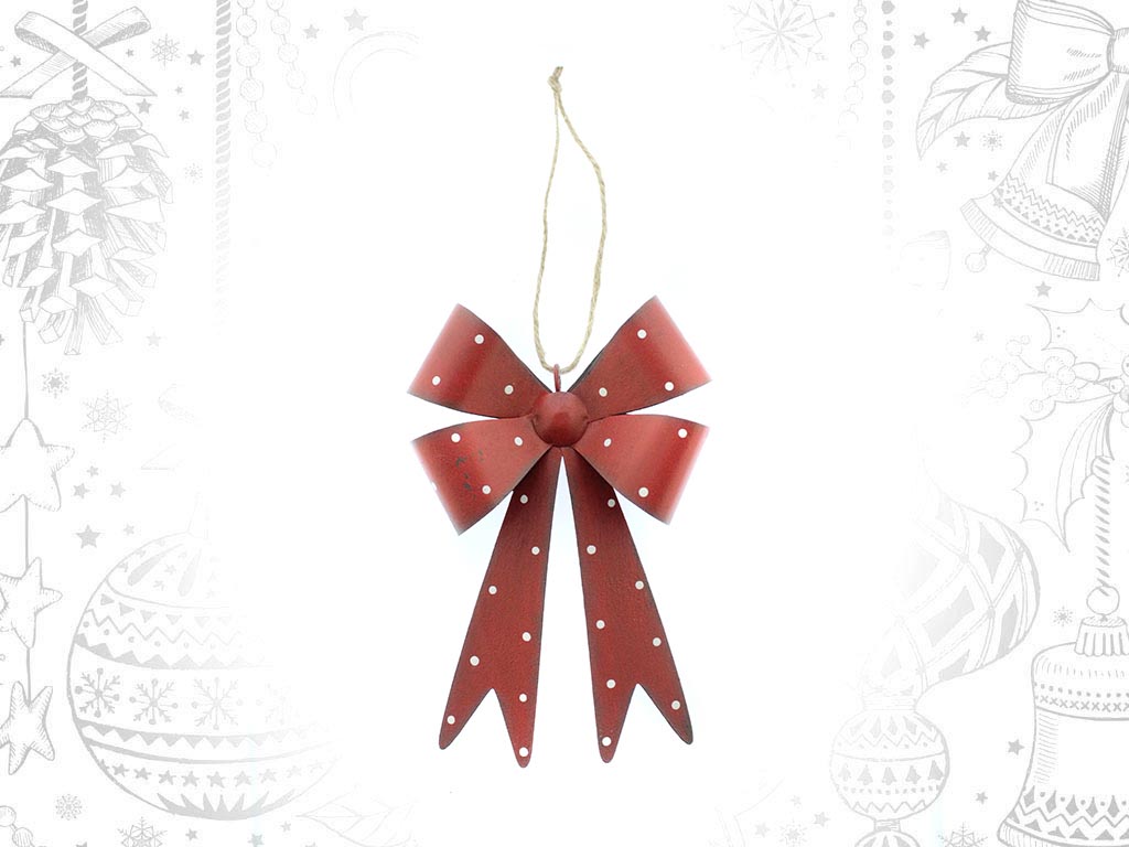 RED BOW METAL SMALL cod. 9309578