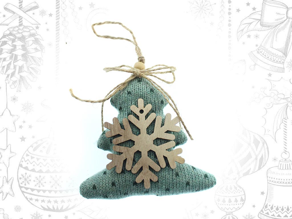 ORNAMENTO ALBERO FIOCCO NEVE VERDE cod. 9309601