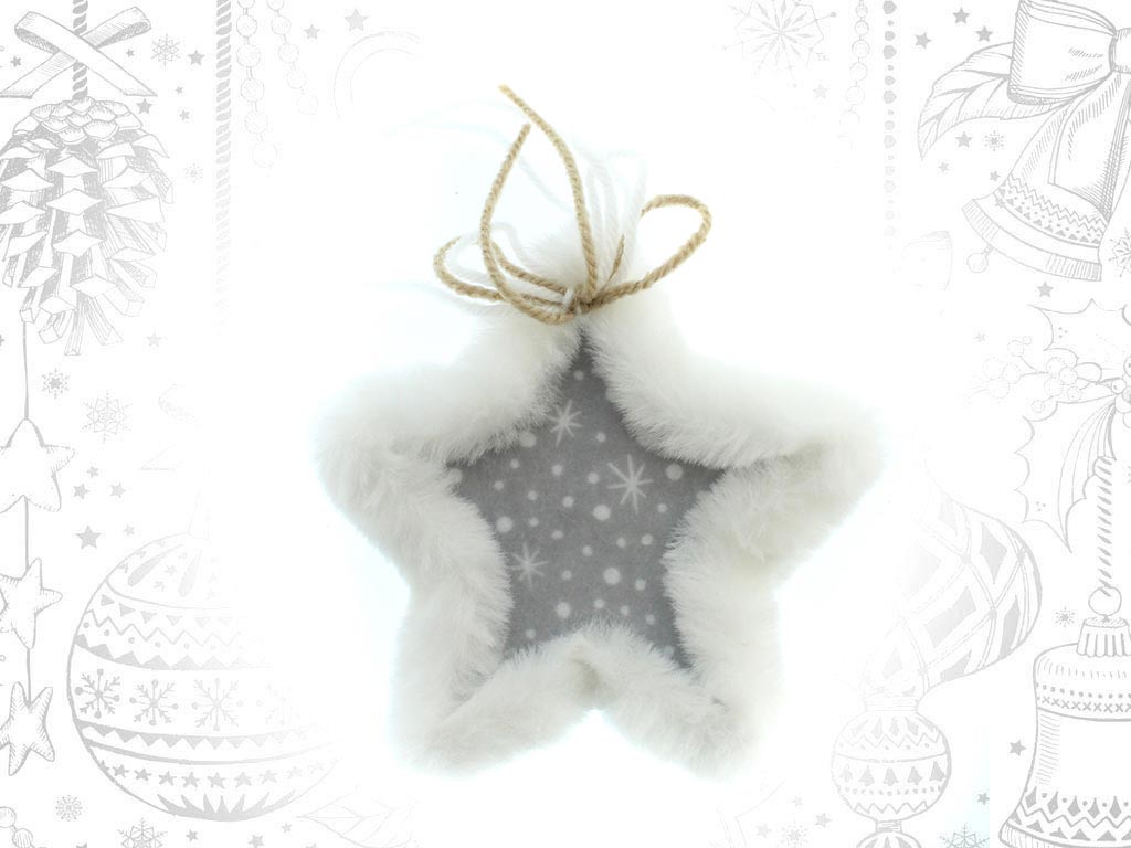 ORNAMENTO STELLA BIANCA cod. 9309675