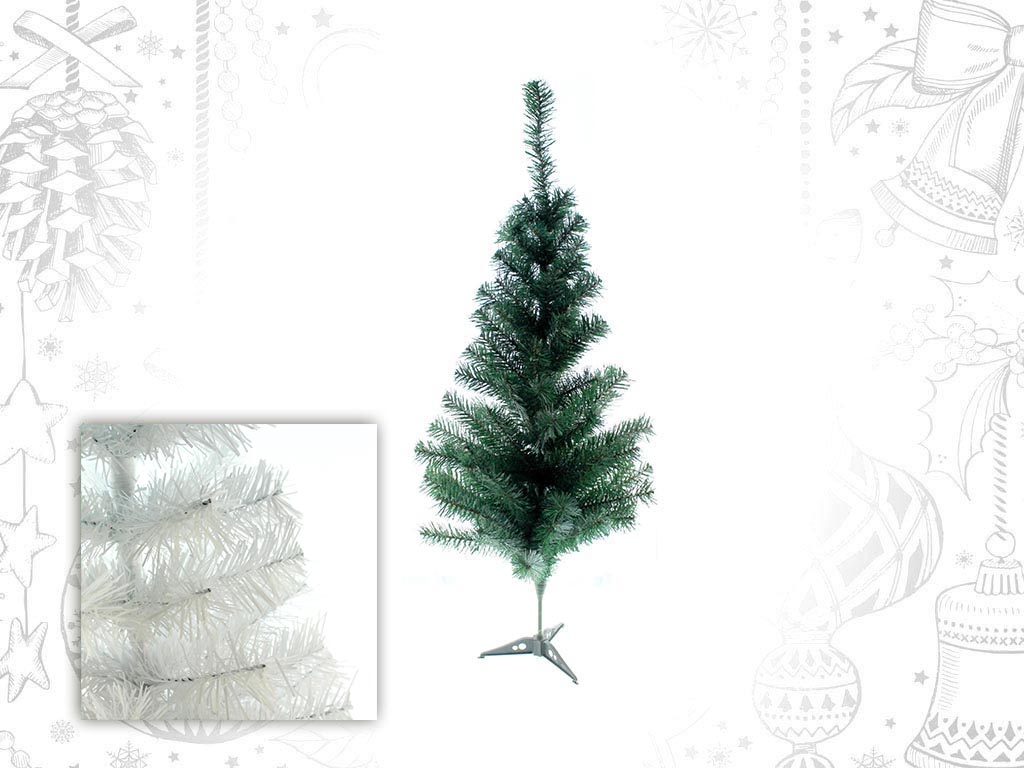 WHITE XMAS TREE 120cm -200T cod. 9309810