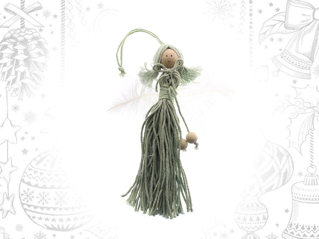 SMALL GREEN ANGEL ORNAMENT cod. 9309826