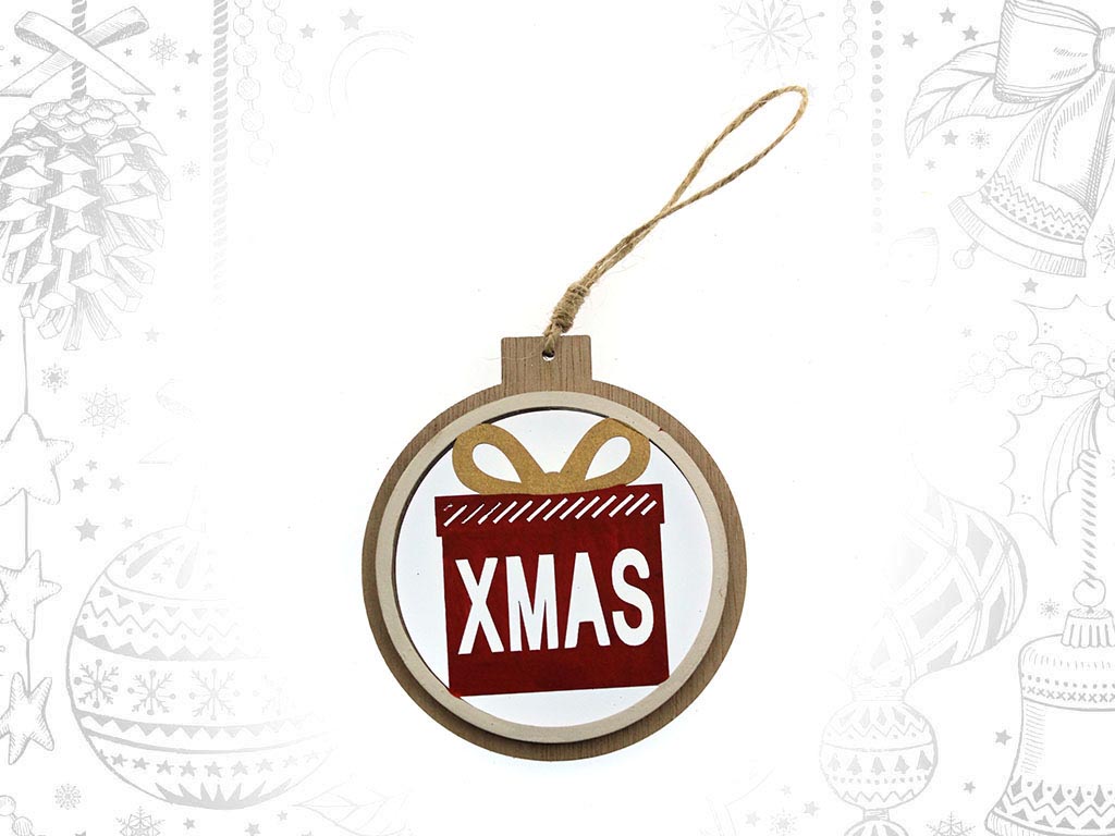 COLGANTE BOLA ROJO REGALO cod. 9310308