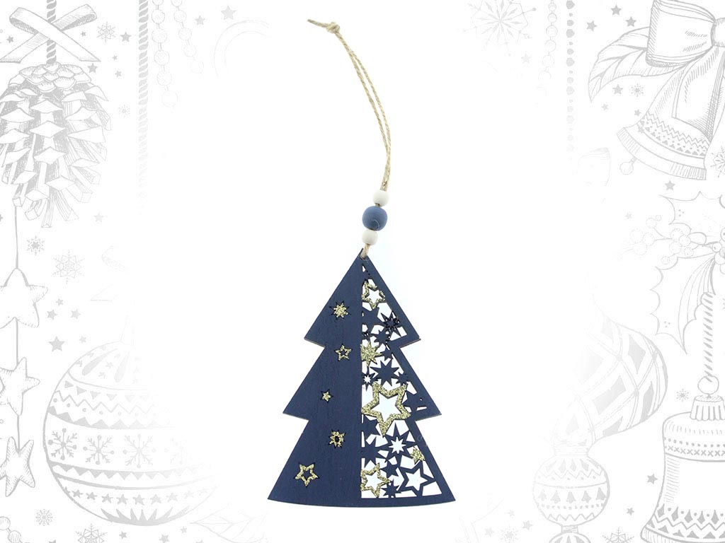 ORNAMENTO ALBERO BLU cod. 9310889