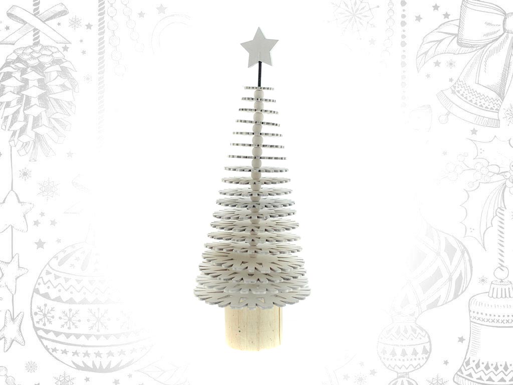 PET. SAPIN DE NOEL BOIS ARGENTE cod. 9311082