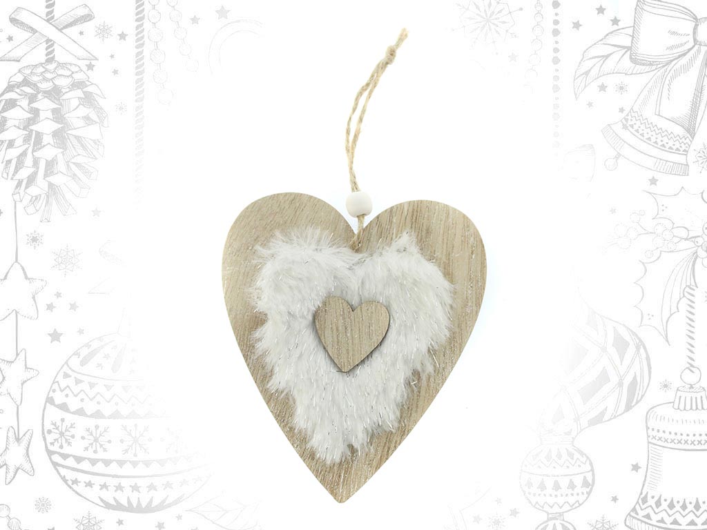 COLGANTE CORAZON BLANCO cod. 9311148