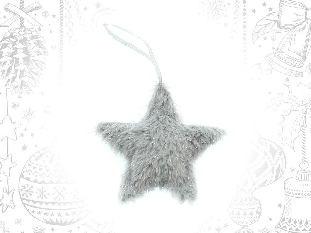 GREY STAR ORNAMENT cod. 9311201