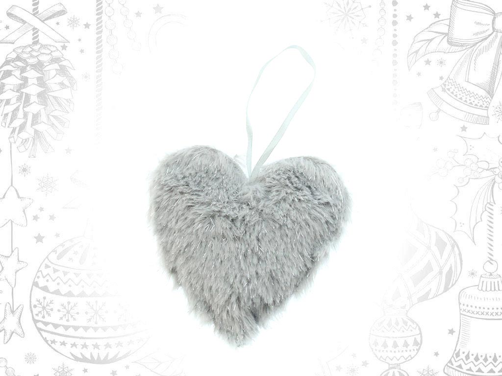 COLGANTE CORAZON GRIS cod. 9311202