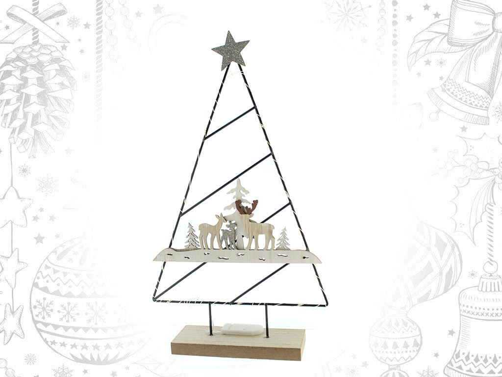 SAPIN DE NOEL RENNES A/LEDS cod. 9311270