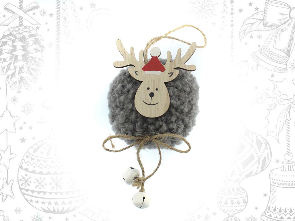 GREY REINDEER ORNAMENT cod. 9311316