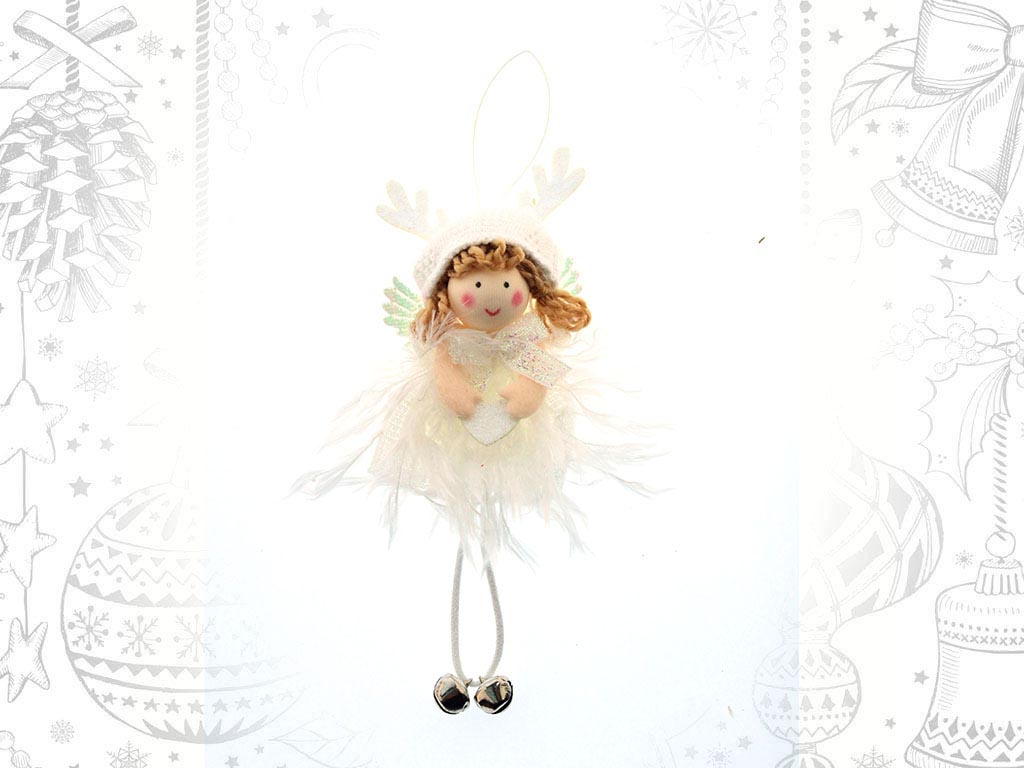 WHITE ANGEL HEART ORNAMENT cod. 9312265