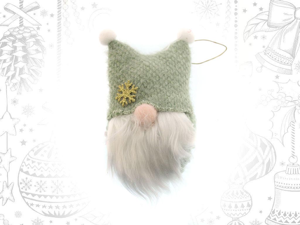 GREEN SANTA BEARD ORNAMENT MED. cod. 9312463