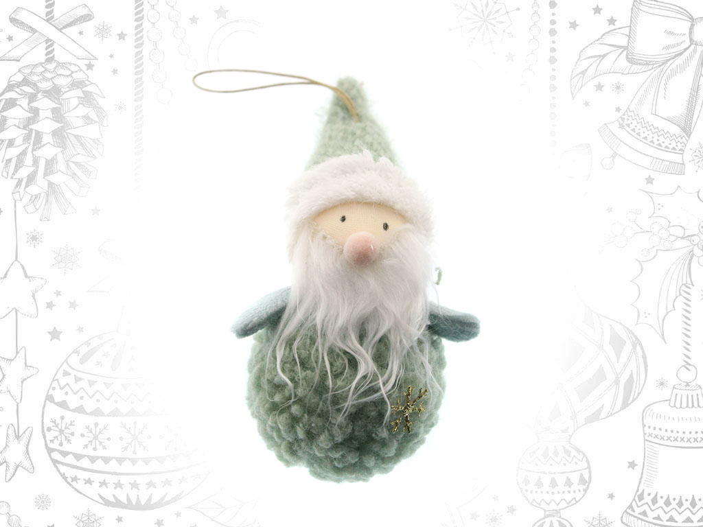 ORNAMENTO BOLA PAPAI NOEL VERDE cod. 9312468