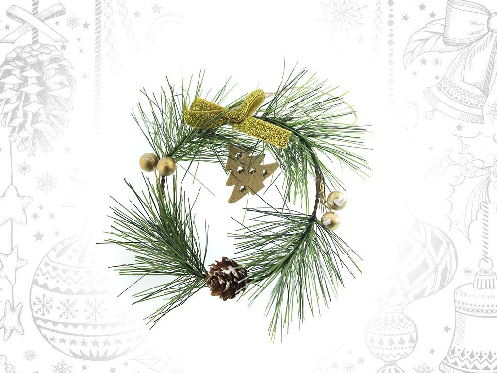 WREATH GOLDEN TREE cod. 9312559