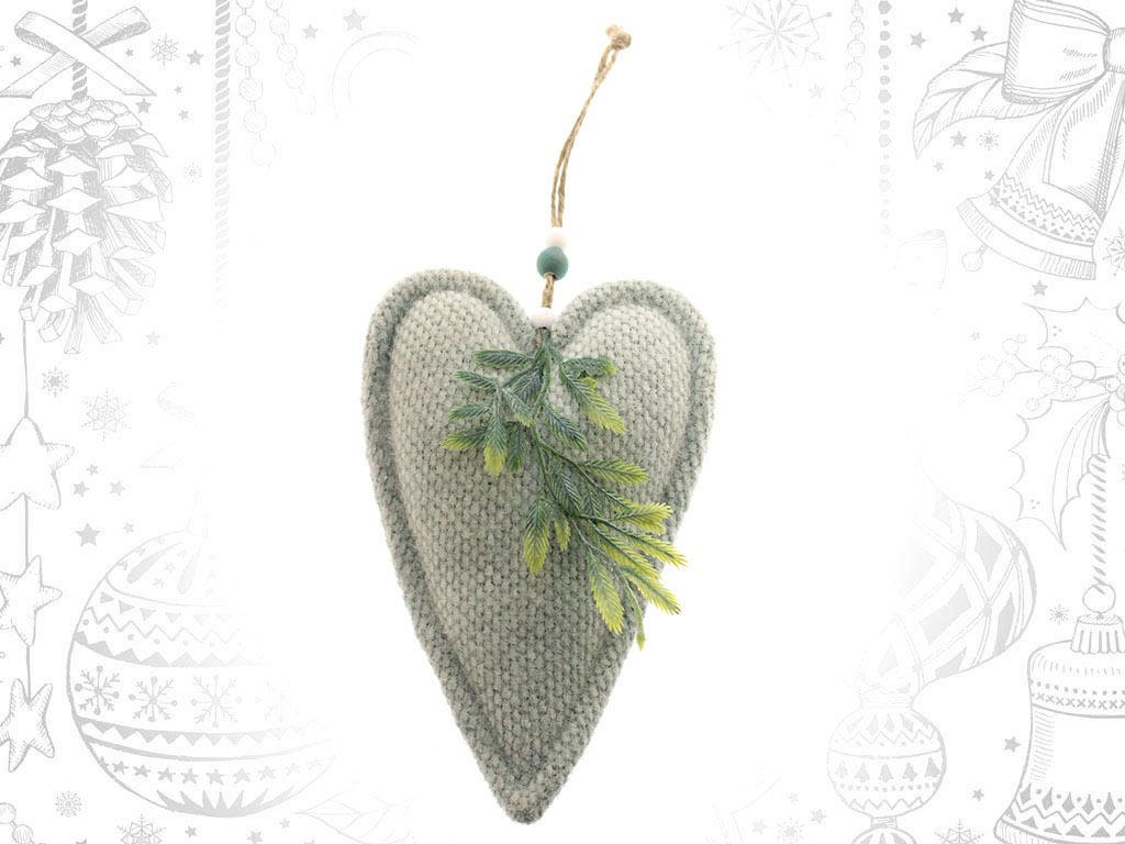 GREEN HEART ORNAMENT cod. 9313155