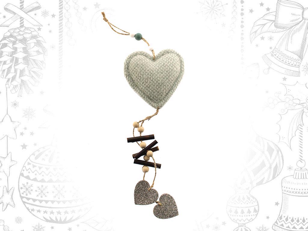 GREEN HEART ORNAMENT cod. 9313163