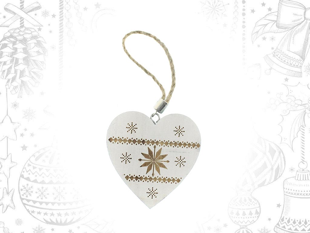 ORNAMENTO CUORE BIANCO PICC. cod. 9313202