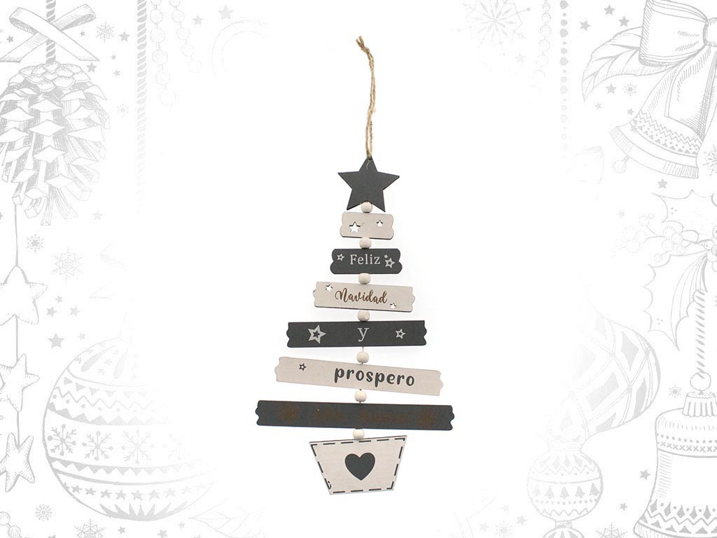 COLGANTE ARBOL GRIS BLANCO cod. 9313307