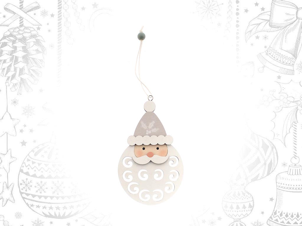 ORNAMENTO PAPAI NOEL ROSA cod. 9313562
