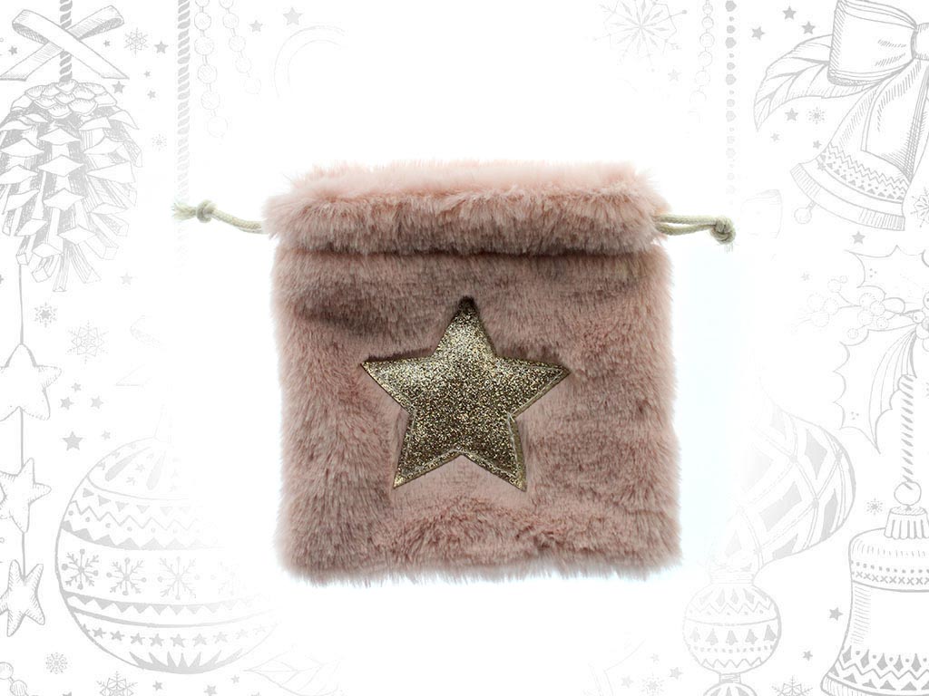 PINK STAR BAG ORNAMENT cod. 9313755