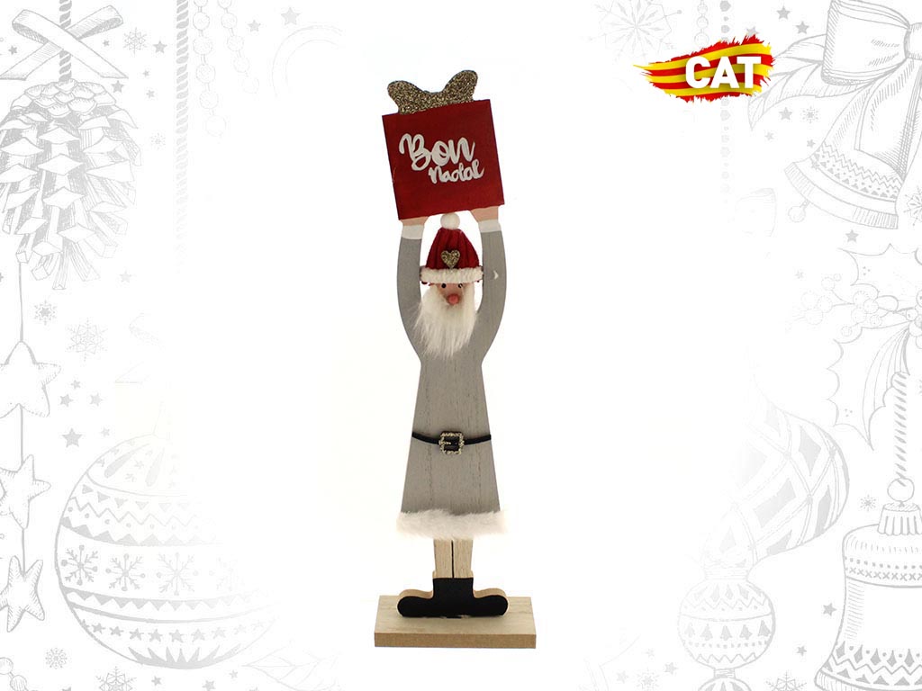 SUPORTE PARA PAPAI NOEL BON NADAL CINZ cod. 9313768