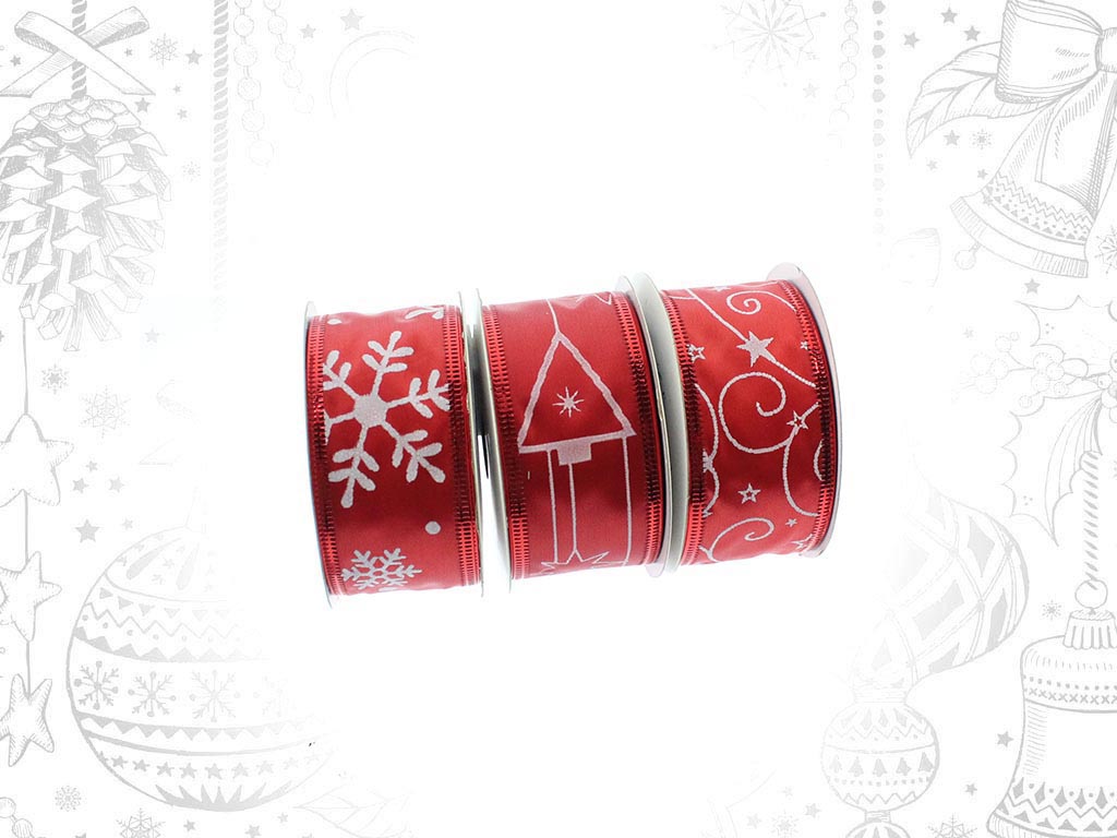 CINTA NAVIDAD ROJA SURT-3 cod. 9313868
