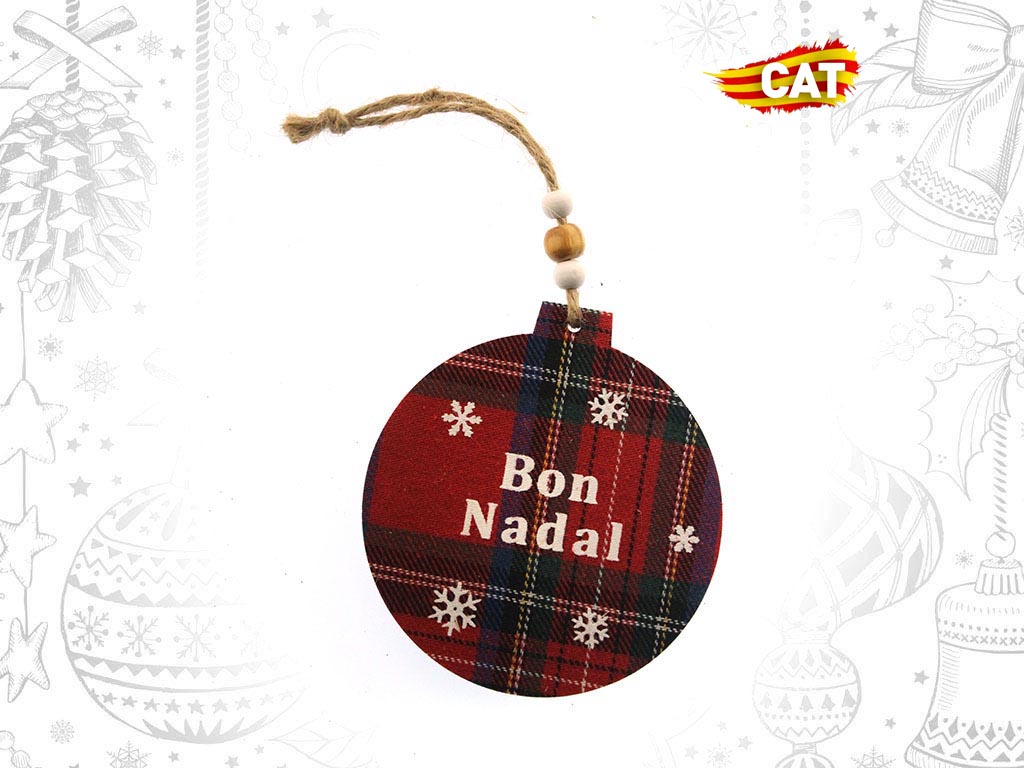 COLGANTE BOLA VICHY BON NADAL cod. 9313918