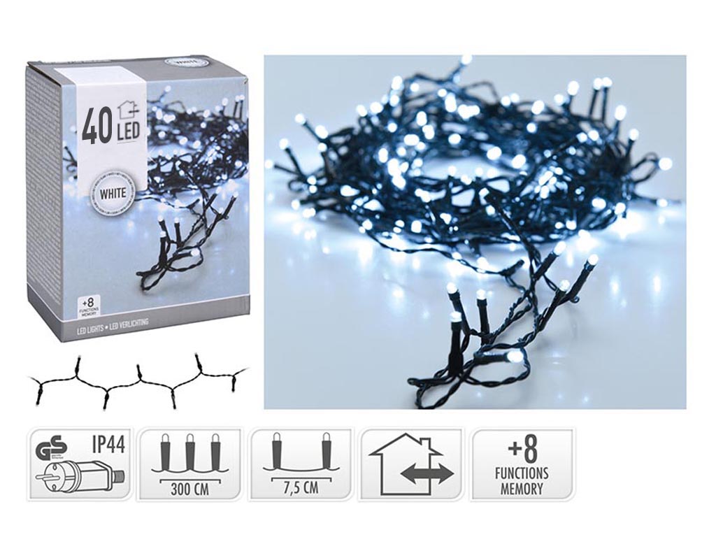 R.50100 GUIRNALDA MICRO 40 LED BLANCO FRIO cod. 9314180