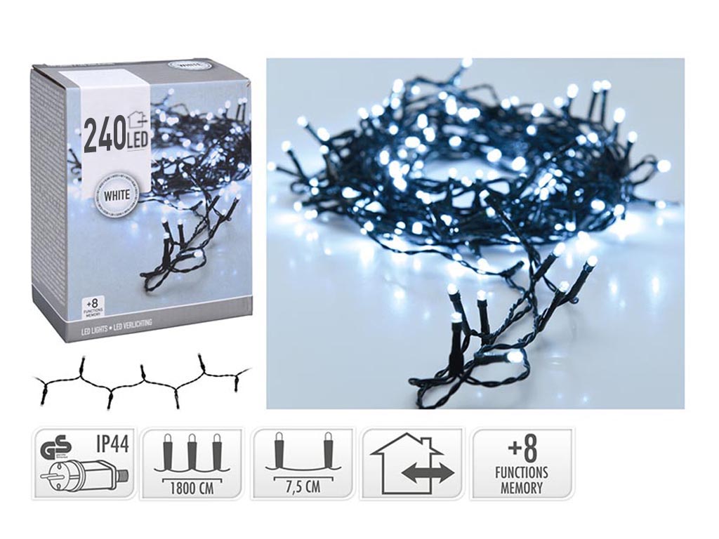 R.50140 GUIRNALDA MICRO 240 LEDS BCA FRIA cod. 9314184